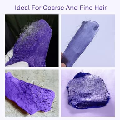 BLITZWAX Lavender Hard Wax Beads for Hair Removal - 1lb Coarse Hair Formula - Painless Wax for Sensitive Skin, Face, Full Body, Bikini - At-Home Waxing Beads for Women Men - Image 2