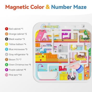 Montessori Toys for 1-2 Year Old Girl Boy Gifts, 15-in-1 Musical Busy Board, Birthday Gift for 1 Year Old Boy Girl, Educational Toddler Toy Age 1-2 - Image 5