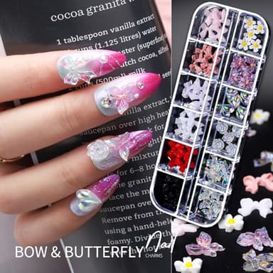 Teenitor Nail Charms Nail Gems with 15 Sheets Gold Nail Stickers, 6 Boxes of Rhinestones for Nails Art Tools, 3D Nail Decals Pearls for Nails - Image 4