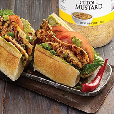 Zatarain's Creole Mustard, 8 lb - One 8 Pound Jar of Creole Mustard Sauce, Cajun Style Condiment for Sandwiches, Salads, Dipping Sauces and Marinades - Image 4