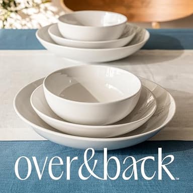 over&back 100%-Linen Woven Tablecloth - Colorful Dining Room Table Cover - Mitered Corner Hems - Machine Washable - Kitchen and Home Decor - Blue - 70x90 - Image 6