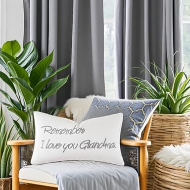 Sanmetex Grandma Birthday Gifts, Best Grandma Gifts for Mothers Day with Quote Remember I Love You Grandma Lumbar Pillow Cover 12 X 20 Inches for Bed, Bedroom. - Image 4