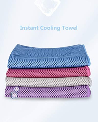 8Packs Cooling Towel (40"x 12"), Ice Towel, Microfiber Towel, Soft Breathable Chilly Towel Stay Cool for Yoga, Sport, Gym, Workout, Camping, Fitness, Running, Workout & More Activities - Image 7