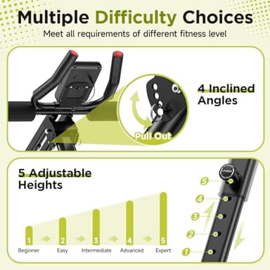 FLYBIRD Ab Workout Equipment, Adjustable Ab Machine Full Body Workout for Home Gym, Strength Training Exercise Equipment for Body Shaping Foldable Waist Trainer Suitable for Beginner Red - Image 3