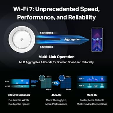 TP-Link Deco BE95 Quad-Band WiFi 7 BE33000 Whole Home Mesh System - 16-Stream, 2 x 10G + 2 x 2.5G Ports Wired Backhaul, 12 x High-Gain Antennas, VPN, AI-Roaming, 4x4 MU-MIMO, HomeShield (3-Pack) - Image 8