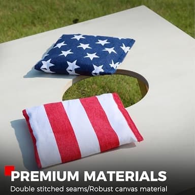 SPORT BEATS Cornhole Bags Set of 8 Regulation Weight & Size Includes Carry Case - Image 5