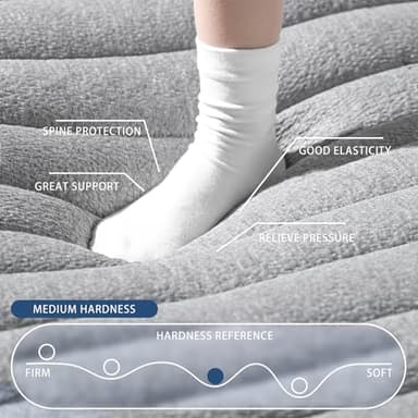 MixDeer Queen Mattress 12inch in a Box,Memory Foam Hybrid Mattress with Pocket Springs and Zoned Support for Back & Lumbar Pressure Relief,Motion Isolation and Edge Support -CertiPUR-US(12 Inch,Queen) - Image 7