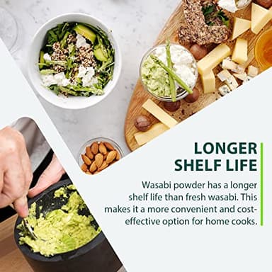 Soeos Wasabi Powder 1.25 oz (35g), Gluten Free, Vegan, Premium Wasabi Powder for Sushi and Sashimi - Image 8