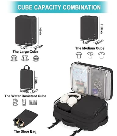 Carry On Backpack, 42L Flight Approved Travel Backpack for Men Women,Airline Approved Gym Backpack Waterproof Business Laptop Daypack Laptop Backpack,Casual Daypack for Business Weekend Hiking - Image 5