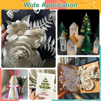 OcePor 50 Sheets Cream Cardstock Paper, Colored Printer Paper 8.5 x 11, Card Stock Thick Construction for Craft,Scrapbook，Office Printing, Invitations, Certificates，92 lb/250gsm - Image 7