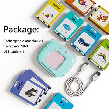 Lapare Audible Learning Toy with Music for Toddler Age 1 2 3 4 5, 520 Sight Words Flash Cards Kindergarten Toy for Boys to Learn Alphabet Number Color Shapes and More - Image 6