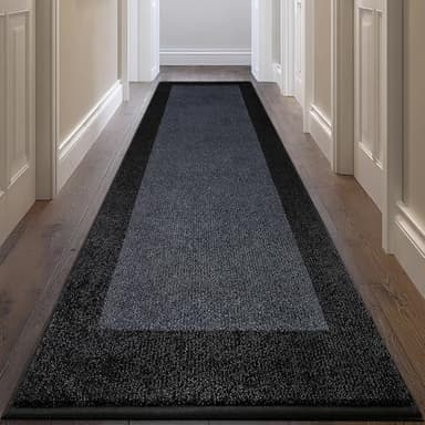 DOMUSTEX Machine Washable Kitchen Rug 32" x 84", Non Slip Kitchen Mat for Floor, Absorbent Entrance Runner Rug for Bedroom, Hallway, Bathroom, Door (Roll Packing) - Image 1