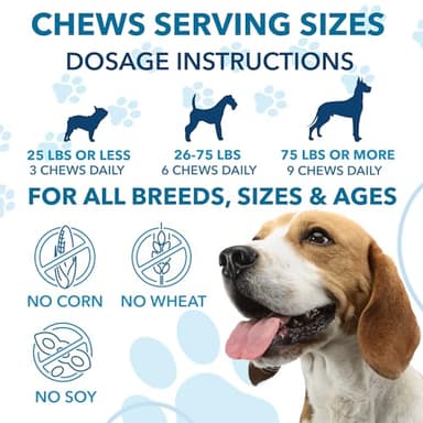 Hemp Calming Chews for Dogs with Anxiety and Stress - 360 Soft Dog Calming Treats - Dog Anxiety Relief - Storms, Fireworks, Thunder, Barking, Separation Aid - Valerian Root - L-Tryptophan - Hemp Oil - Image 4