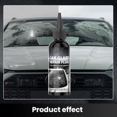 JUDUNA Windshield Crack Repair Kit, 2025 New Car Cracks Gone Glass Repair Kit Windshield Repair Kit for Chips and Cracks, Car Glass Repair Glue Scratch Chip Cracks Repair Kit (1 Pcs) - Image 7