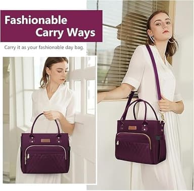 MIYCOO Lunch Bag Lunch Box Women - Leakproof Insulated Lunch Cooler Bag for Women - Large Lunch Tote Bags Adults, Purple - Image 5