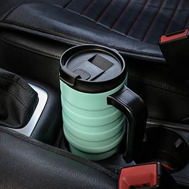 HAUSHOF 24 oz Travel Mug, Stainless Double Wall Vacuum Insulated Tumbler with Handle & Spill Proof Twist On Flip Lid and Wide Mouth, BPA Free - Image 6