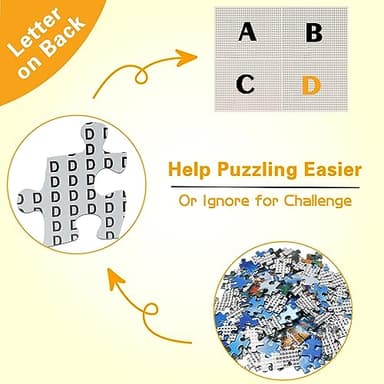HUADADA Jigsaw Puzzles for Adults 1000 Pieces, Mystical Carpet Interlock Perfectly Letter on Back No Dust, Home Decor Birthday Party Gift Toy for Men Women Elders Seniors (27.5"x19.6"), 1:1 Poster - Image 4