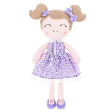 Gloveleya Baby Girl Gifts Soft Plush Doll – Lavender Daisies 16 Inch Cuddle Toy with Basket, Collectible Keepsake Birthday Easter Baby Shower Christmas for Girls - Image 1