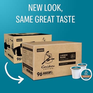Caribou Coffee Caribou Blend Keurig Single-Serve K-Cup Pod, Medium Roast Coffee, 96 Count - Image 2