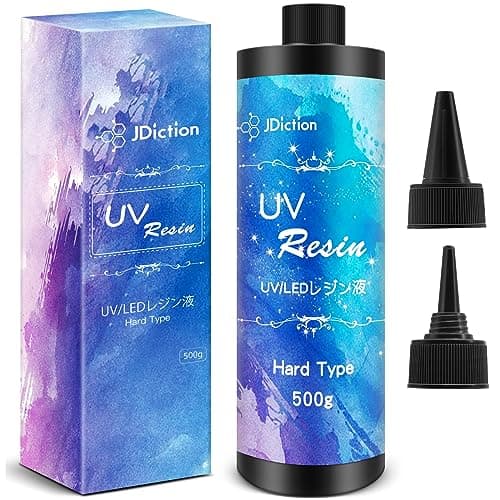 JDiction UV Resin, 500g Upgrade Ultraviolet Epoxy Resin Crystal Clear Hard Glue Solar Cure Sunlight Activated Resin Kit for Handmade Jewelry, DIY Craft Decoration, Casting and Coating - Image 1