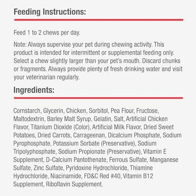 DreamBone DreamSticks, Rawhide Free Dog Chew Sticks Made with Real Chicken and Vegetables, 9 Sticks - Image 8