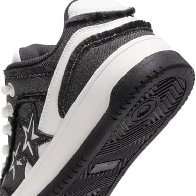 DREAM PAIRS Women's Sneakers Walking Lace-Up Comfortable Casual Rube Flat Low-Top Fashion Sneakers Shoes.,Size 9,Black,SDFN2437W - Image 3