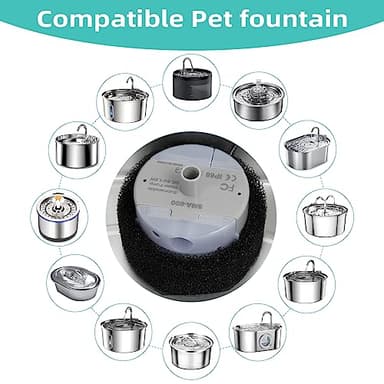 Ultra-Quiet Replacement Pump for Stainless Steel Cat Water Fountains - SMA-800 Motor - Safe and Easy to Clean with Low Voltage DC 5V and USB Cable (Side Suction Pump) - Image 2