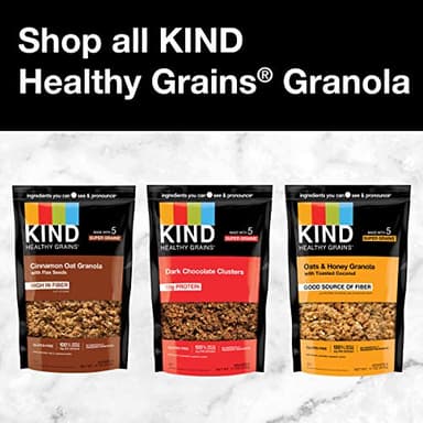 KIND Healthy Grains Clusters, Dark Chocolate Granola, Gluten Free, 10g Protein, 11 Ounce (Pack of 3) - Image 8