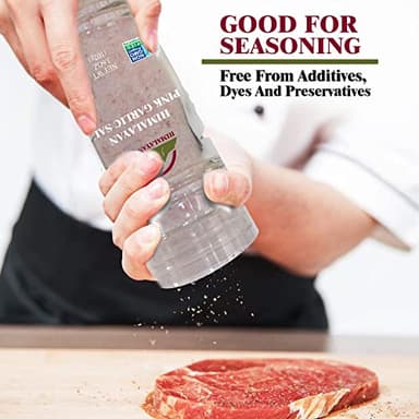 Himalayan Chef Himalayan Pink Garlic Salt -3.6 Oz (Pack of 1), Small Grinder of Garlic Salt Seasoning, Natural & Certified - Image 8
