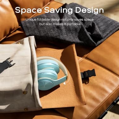 DOQAUS Bluetooth Headphones Over Ear, 90H Playtime Wireless, 3 EQ Modes, HiFi Audio & Deep Bass, ENC Noise Isolating Mic, Soft Earpads for Phone/PC - Image 6