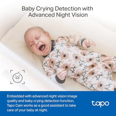 Tapo by TP-Link 1080P Indoor Security Camera for Baby Monitor, Pet Camera w/Motion Detection, 2-Way Audio Siren, Night Vision, Cloud & SD Card Storage, Works w/Alexa & Google Home, C100(4-Pack) - Image 5