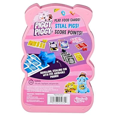 Hasbro Gaming Piggy Piggy Card Game | Family Games for Kids, Teens, and Adults | 2 to 6 Players I 20 Mins. Average | Quick-Playing Travel Games | Fun Summer Activities | Vacation Essentials | Ages 7+ - Image 2