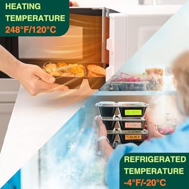 Glotoch 50 Pack 32 oz Meal Prep Containers Reusable, 2 Compartment Food Containers with Lids To Go Containers, Lunch-Microwave, Freezer, Dishwasher Safe - Image 4