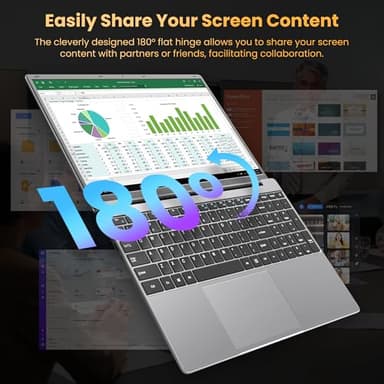 jumper Laptop, 12GB RAM 640GB ROM, Office 365-1 Year 5305U Processor, 15.6 Inch Computer, FHD IPS Screen, 38Wh Battery, 2 Stereo Speakers, USB3.0 * 2, HDMI, for Business and Students. - Image 6