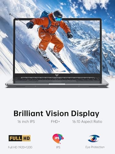ACEMAGIC 16.0-inch Laptop, 2025 16GB DDR4 512GB SSD Windows 11 Laptop, Laptop Computer with Intel 12th Quad-Core Processor(Up to 3.6GHz), 1920P FHD Display, Metal Shell, WiFi 5, USB3.2, Type_C - Image 3
