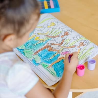 Melissa & Doug Jumbo 50-Page Kids' Coloring Pad - Horses, Hearts, Flowers, and More Princess Large Coloring Book for Ages 3+ - FSC-Certified - Image 7