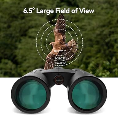 SVBONY Upgraded SV202 10x42 ED Binocular, Binoculars with Extra-Low Dispersion Objective Lenses for Birdwatching, BAK4 & FMC Optic System, 8°+Wide View Angle, IPX7 Waterproof for All-Weather Use - Image 8