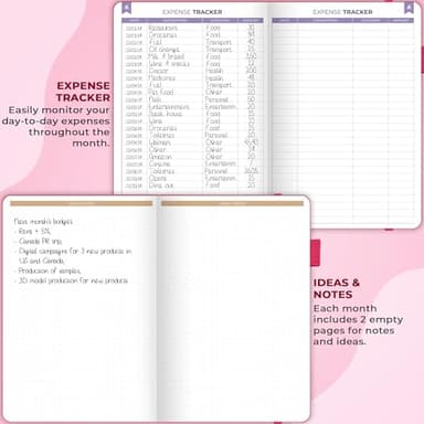 Clever Fox Budget Book 2.0 – Simple Budgeting Planner for Beginners – Financial Notebook with Money Spending, Debt & Bill Tracker (Hot Pink) - Image 5