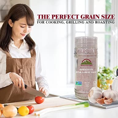 Himalayan Chef Himalayan Pink Garlic Salt -3.6 Oz (Pack of 1), Small Grinder of Garlic Salt Seasoning, Natural & Certified - Image 7