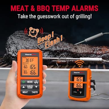 ThermoPro TP20 500FT Wireless Meat Thermometer with Dual Meat Probe, Digital Cooking Food Meat Thermometer Wireless for Smoker BBQ Grill Thermometer Beef Steak Fish Turkey Thermometer - Image 7