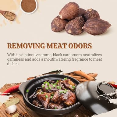 52USA Black Cardamom Pods, 4oz in Kraft Bag, NON GMO Verified, Black Cardamom Seeds - 100% Pure, Aromatic & Natural, Whole Cardamom Pods for Authentic Asian, Indian, and Global Cooking - Image 4