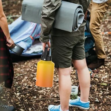 WATERSY 1 Gallon Water Bottle Insulated(Cold for 48 Hrs),BPA Free&Leak Proof,128oz Stainless Steel Water Jug,Big thermo,Large Water Bottle with Handle for Gym,Hiking,Camping&Travel,Gradual Yellow - Image 7