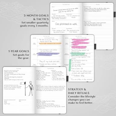 Legend Planner – Weekly & Monthly Life Planner to Hit Your Goals & Live Happier. Organizer Notebook & Productivity Journal. A5 (Mystic Gray) - Image 5