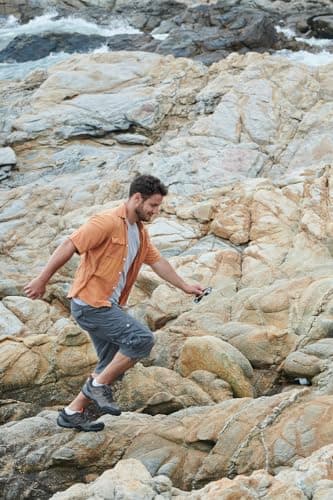 VOPOKER Cargo Shorts Men Relaxed Fit Cotton Twill Multi Pocket Zipper Classic Casual Hiking Outdoor Work Grey 40 - Image 5