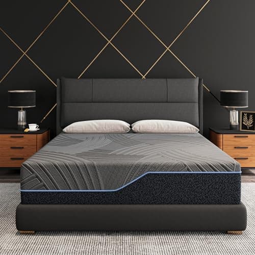 Dyonery 14 Inch Firm King Size Mattress in a Box, Copper Memory Foam Mattress with Cooling Cover, Relieving Pressure & Back Pain, Fiberglass-Free, CertiPUR-US Certified, Foam Made in USA, 76"x80"x14" - Image 1