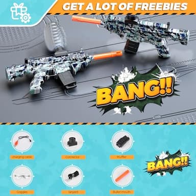 JANNIRESS Electric Blaster Toys Eco-Friendly Splatter Ball Blaster,Automatic Outdoor Games Toys for Activities Team Game - Image 6