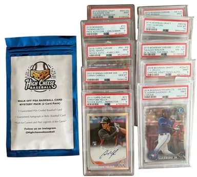 High Cheese Baseball Walk Off Mystery Pack - 2 Cards, 1 PSA Graded & 1 Autograph/Relic Ungraded - Image 4