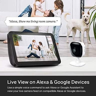Kasa Smart Security Camera for Baby monitor, 1080p HD Indoor-Camera for Home Security with Motion Detection, Two-Way Audio, Night Vision, Cloud & SD Card Storage, Works with Alexa & Google Home (EC60 - Image 5