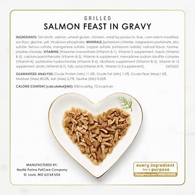 Purina Fancy Feast Grilled Wet Cat Food Seafood Collection in Wet Cat Food Variety Pack - (Pack of 24) 3 oz. Cans - Image 7