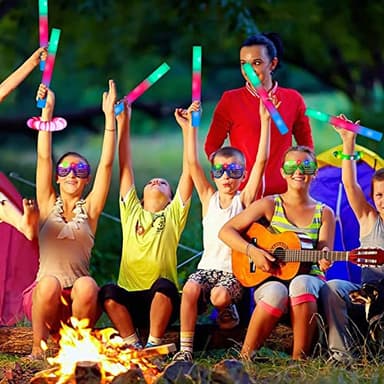Jiahz 210 PCS Foam Glow Sticks For Wedding, Foam Light Up Sticks with 3 Modes Colorful Flashing, Light Up Foam Sticks, Glow Sticks Bulk Party Pack For Wedding, Concert, Party, Raves, Events - Image 4